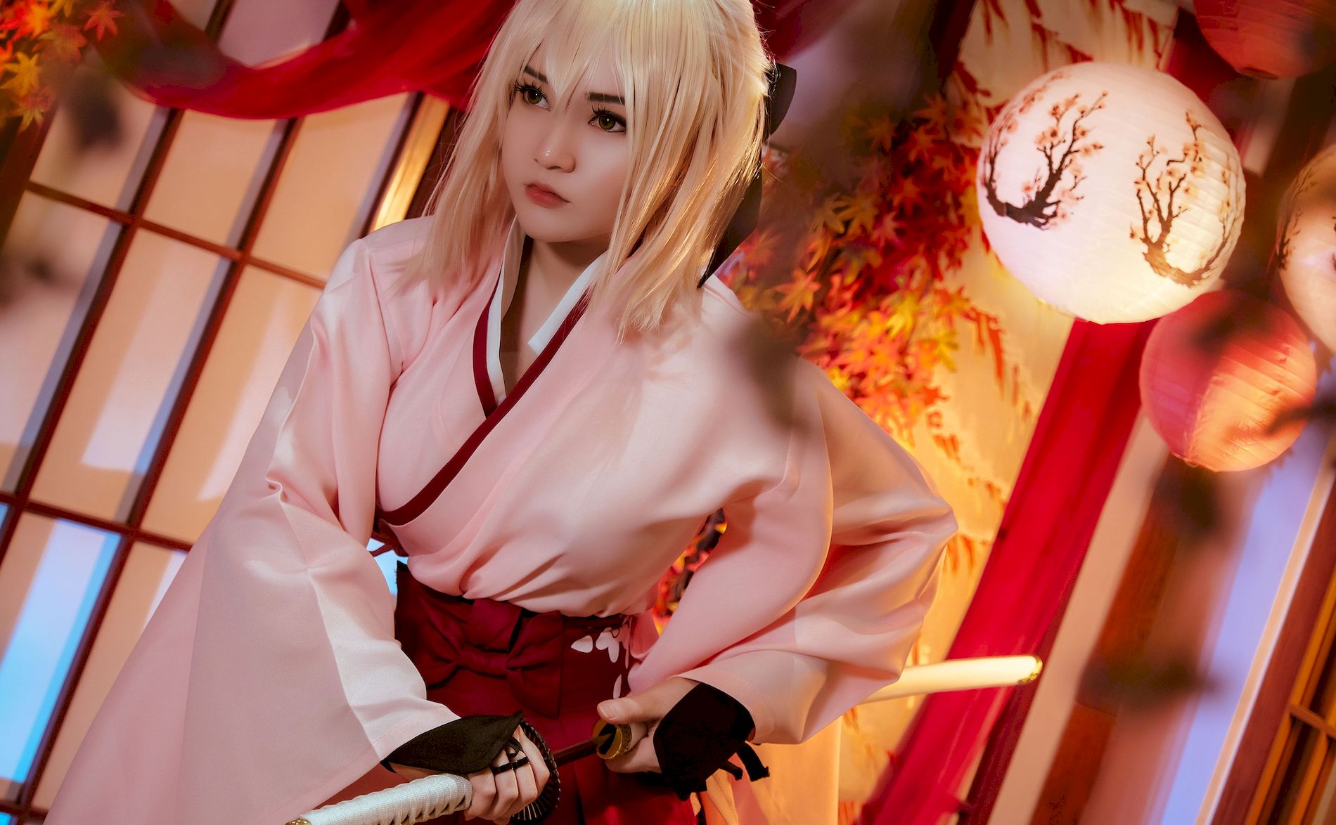 ͼ Sakura Souji Saber @Potato Okita Godzilla ģcoserд CoserС 1ҳ